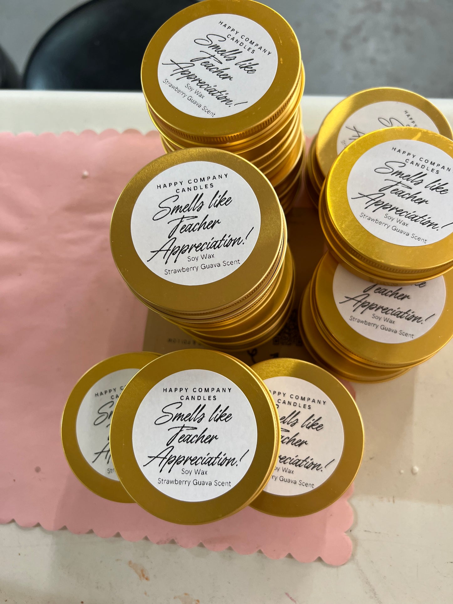 Smells Like Teacher Appreciation Candle Tins