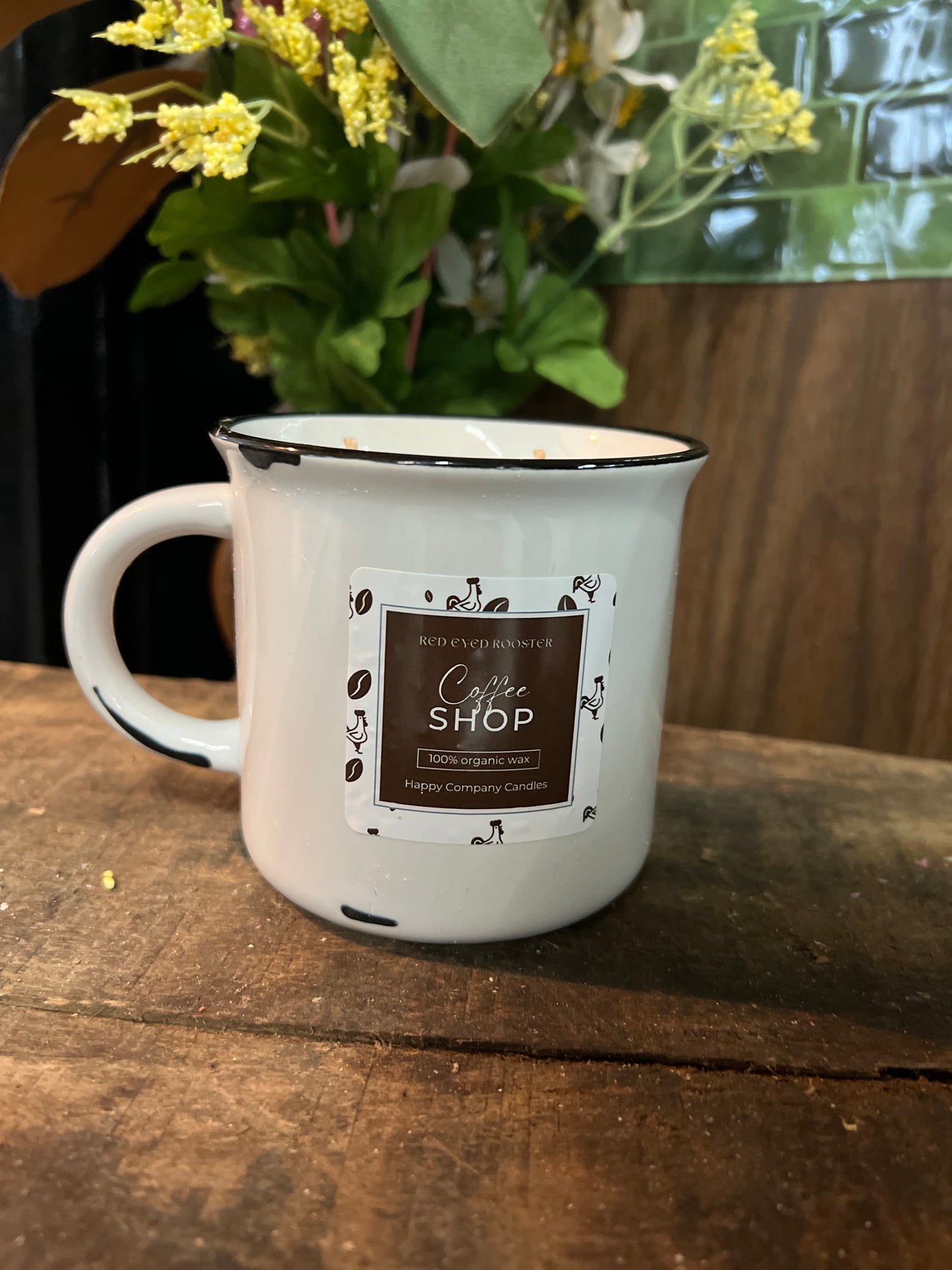 Coffee Mug Candle (Red Eyed Rooster x Happy Company Candles)