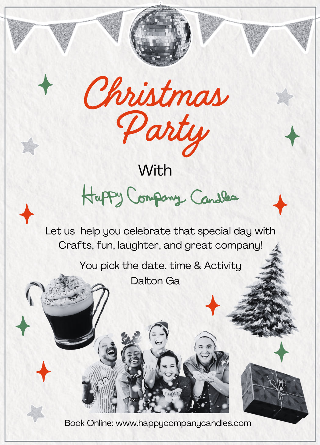 Plan A Christmas Party With Us! – Happy Company Candles