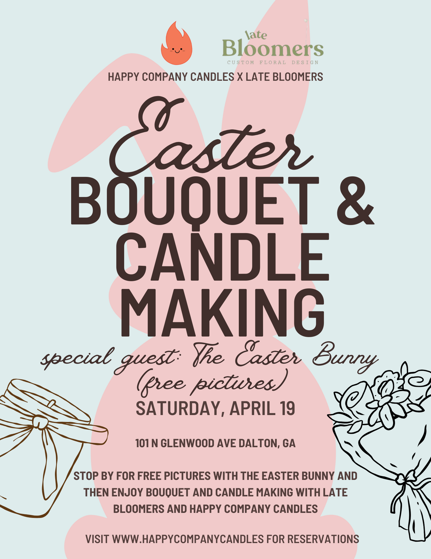 Easter Bunny Picture Opportunity plus Candle Making!