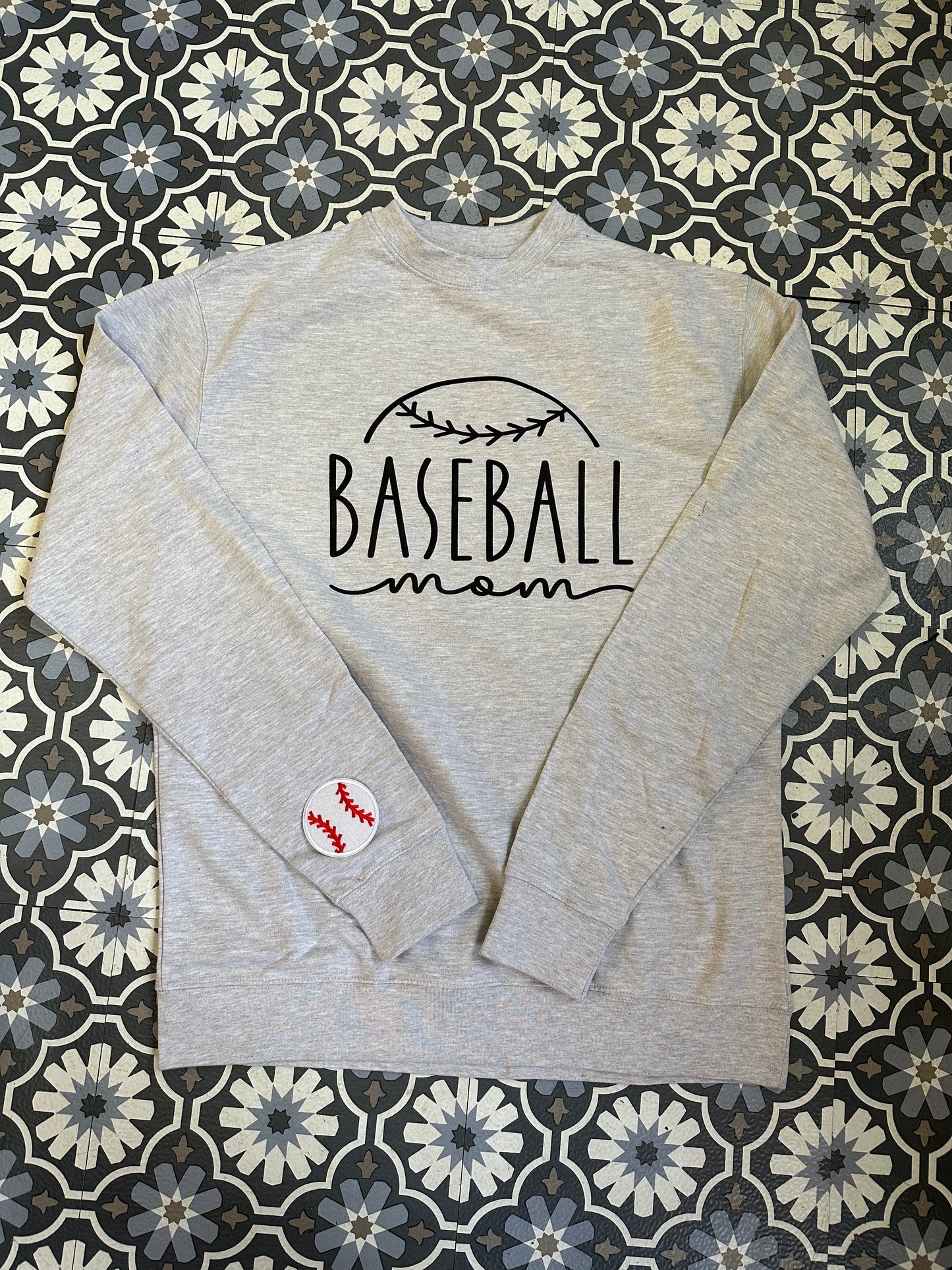 Baseball Mom Adult Sweats Shirts