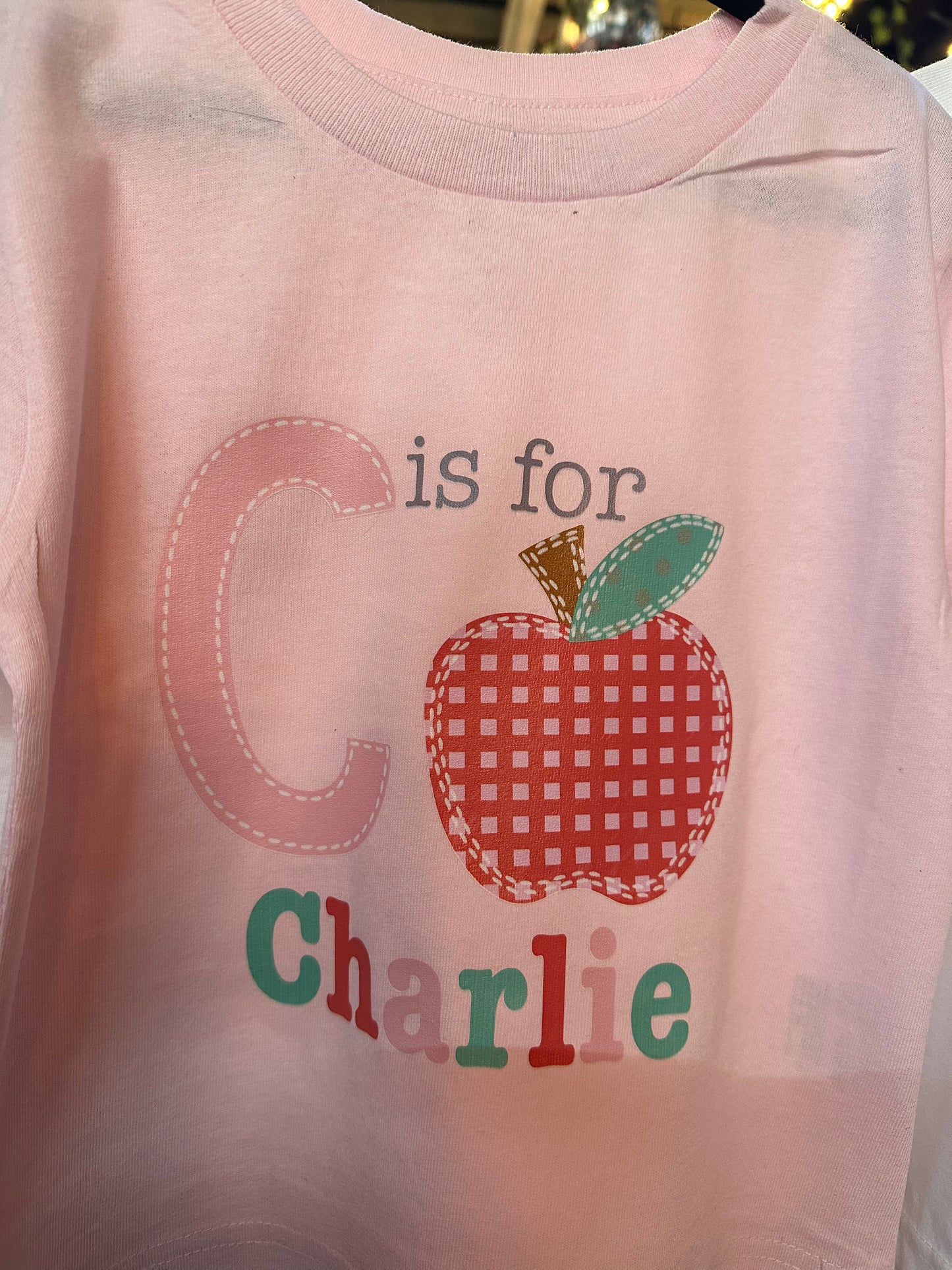 Custom Name and letter back to School