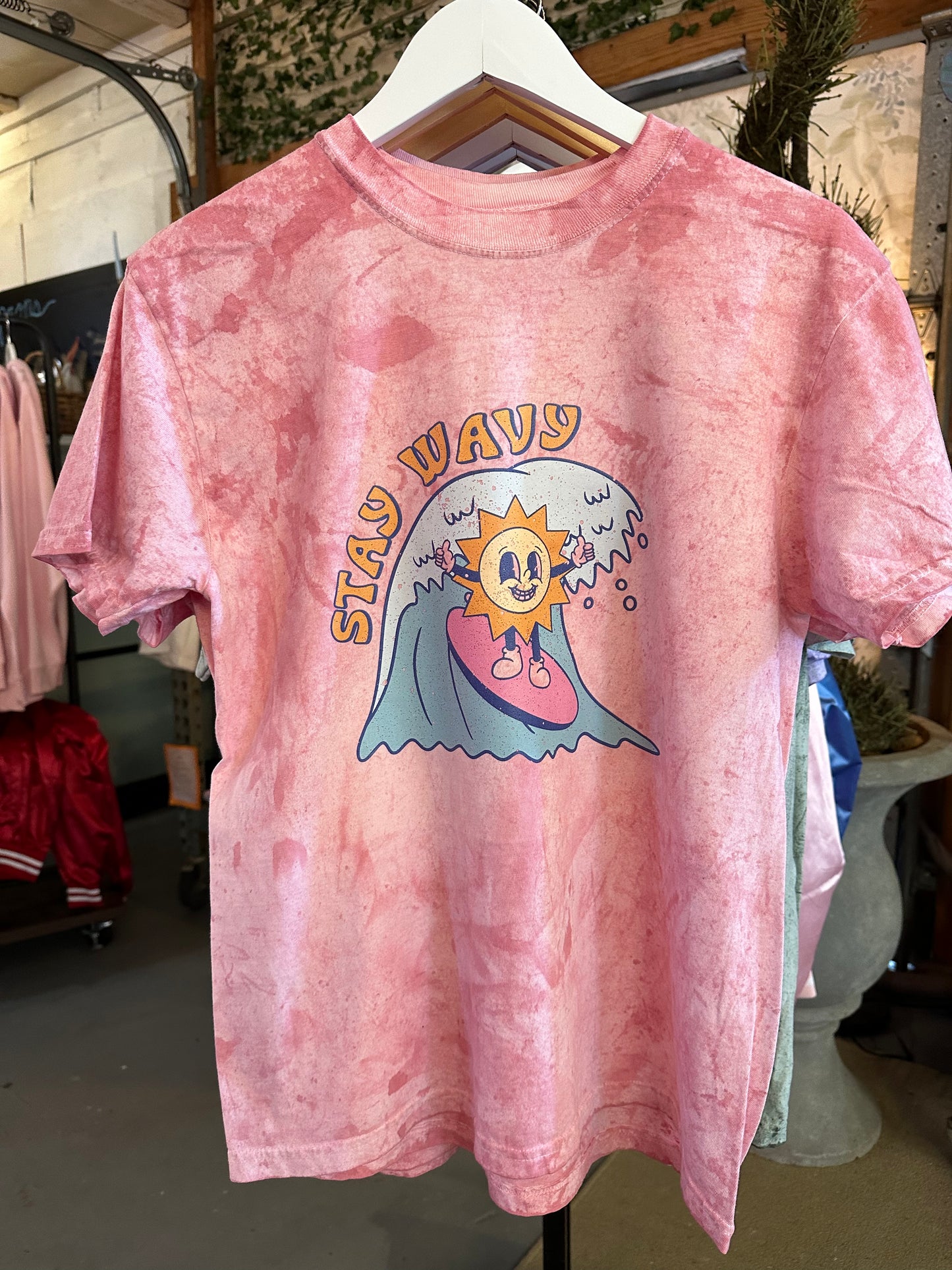 Stay Wavy- (Adult) Comfort Colors TShirts-Tie Die
