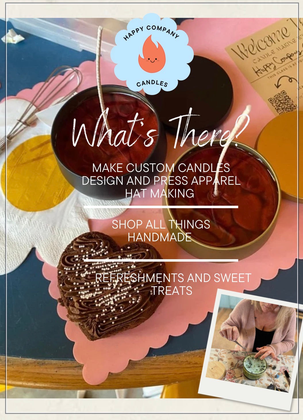 Valentines Day Candle Workshop (Remember Quantity means number of people for this product)