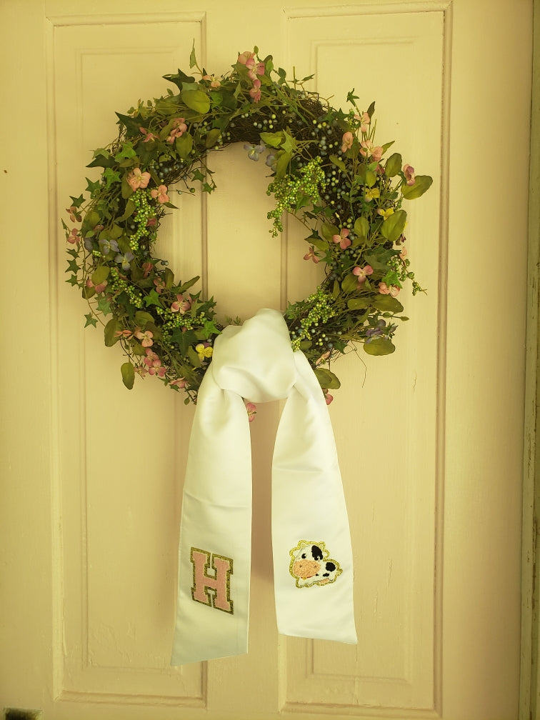 HAPPY KNOT (Customize Wreath Sash)