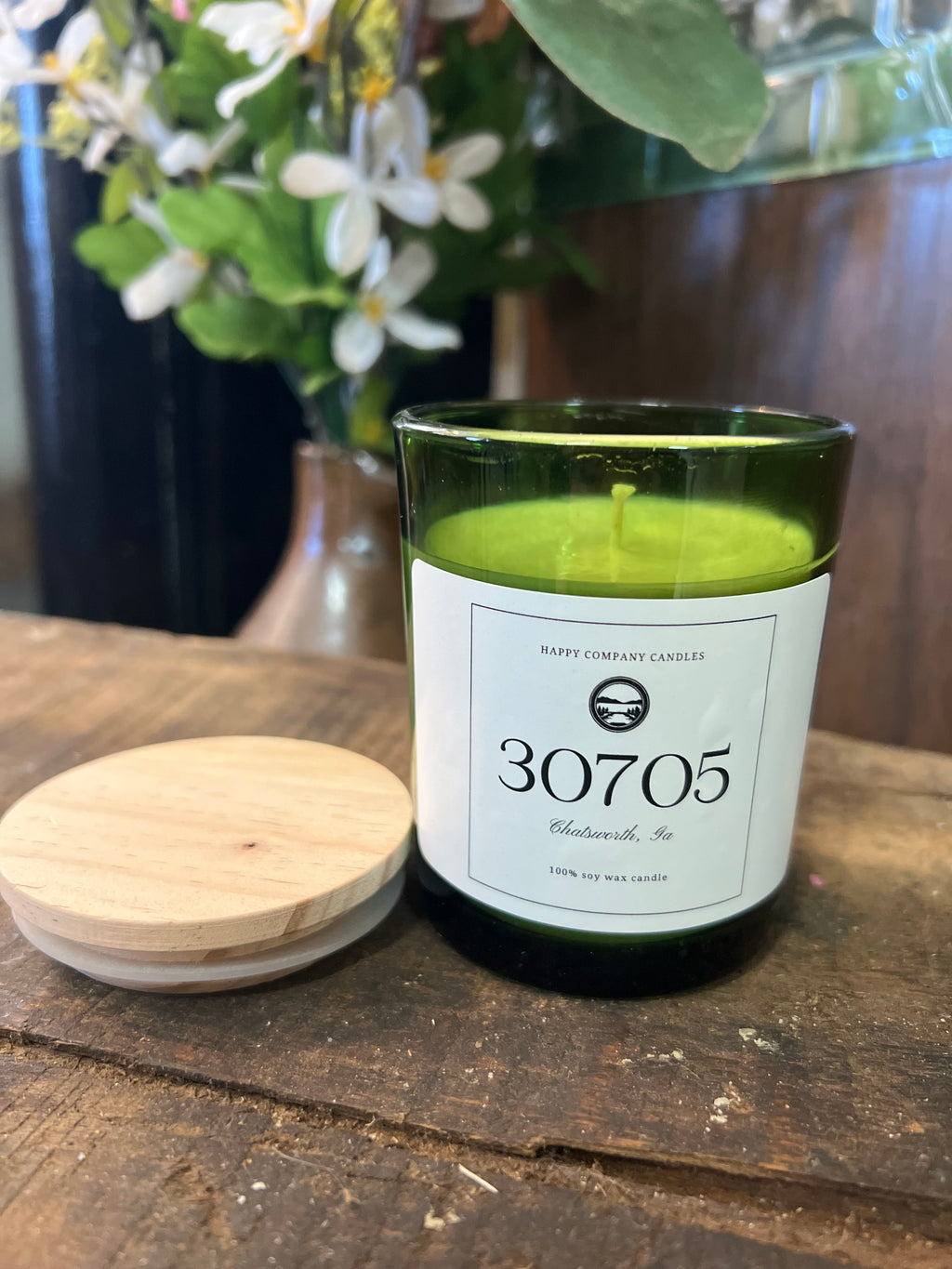 Area Code Candle Zip Code Green Jar – Happy Company Candles