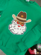 Sweatshirt with Santa Cowboy