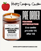 🍎Teacher Appreciation Candles