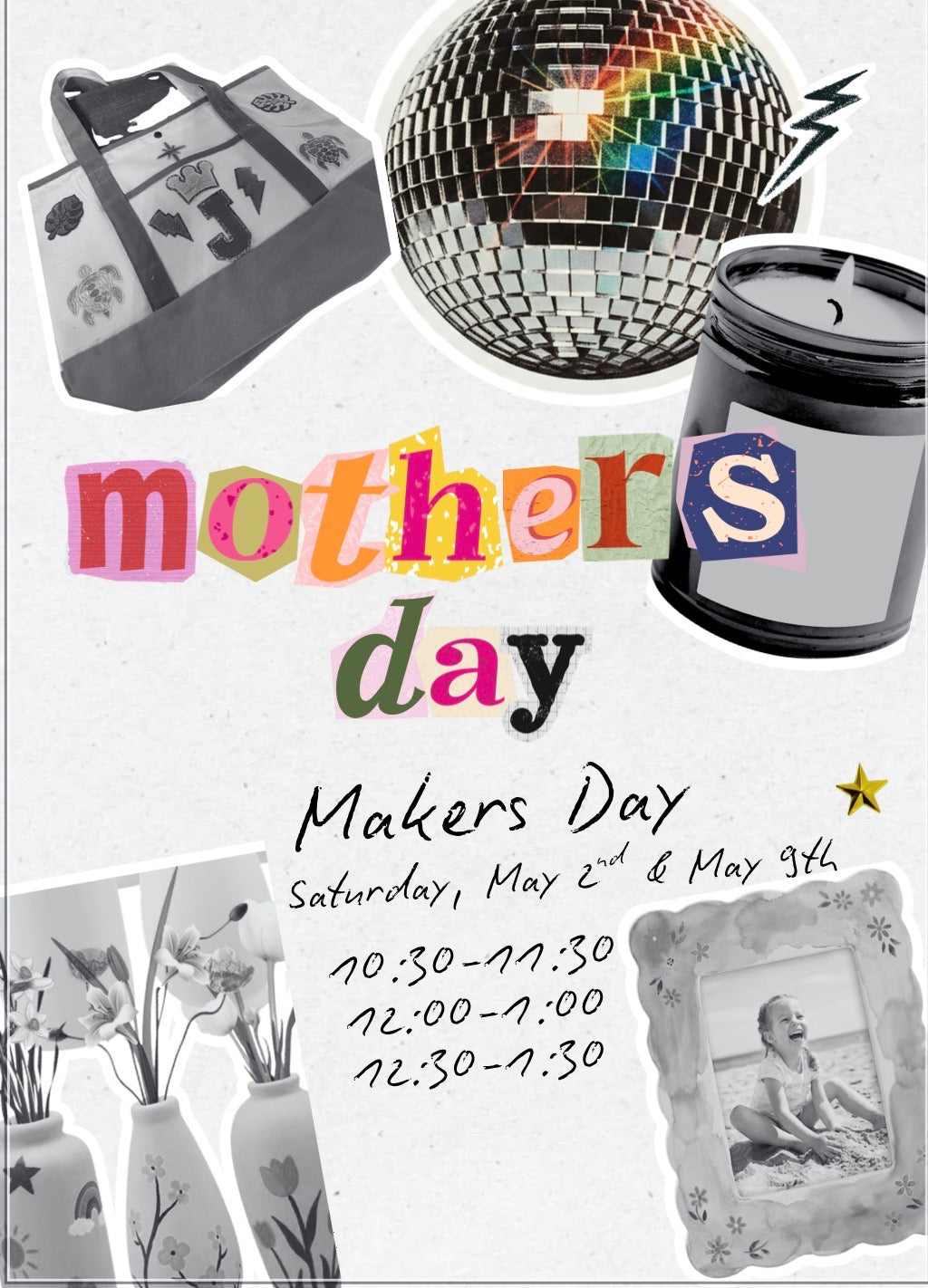 Mothers Day Makers Day (Remember Quantity means number of people for this Event)