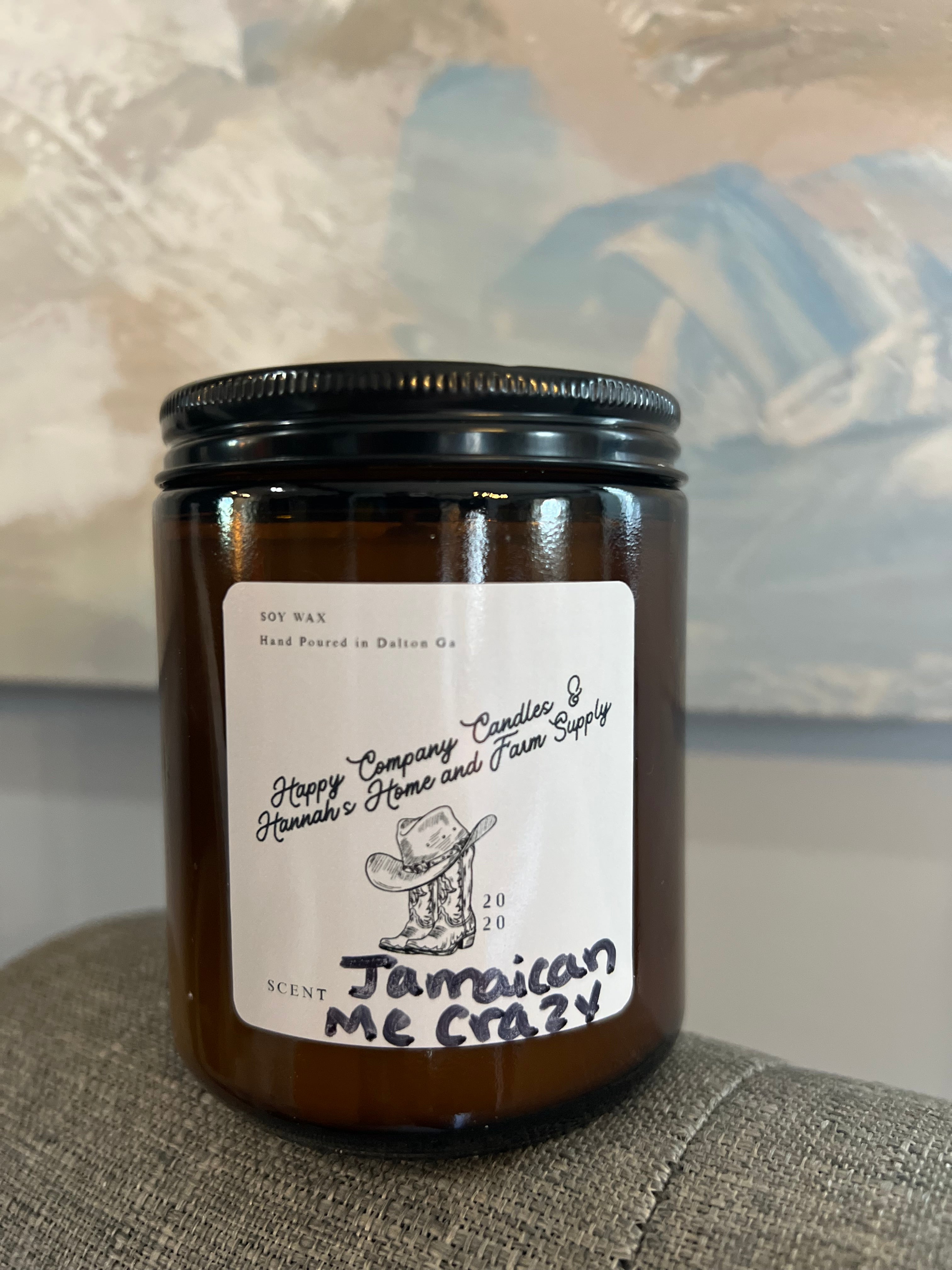 Amber Western Jar (8 oz)