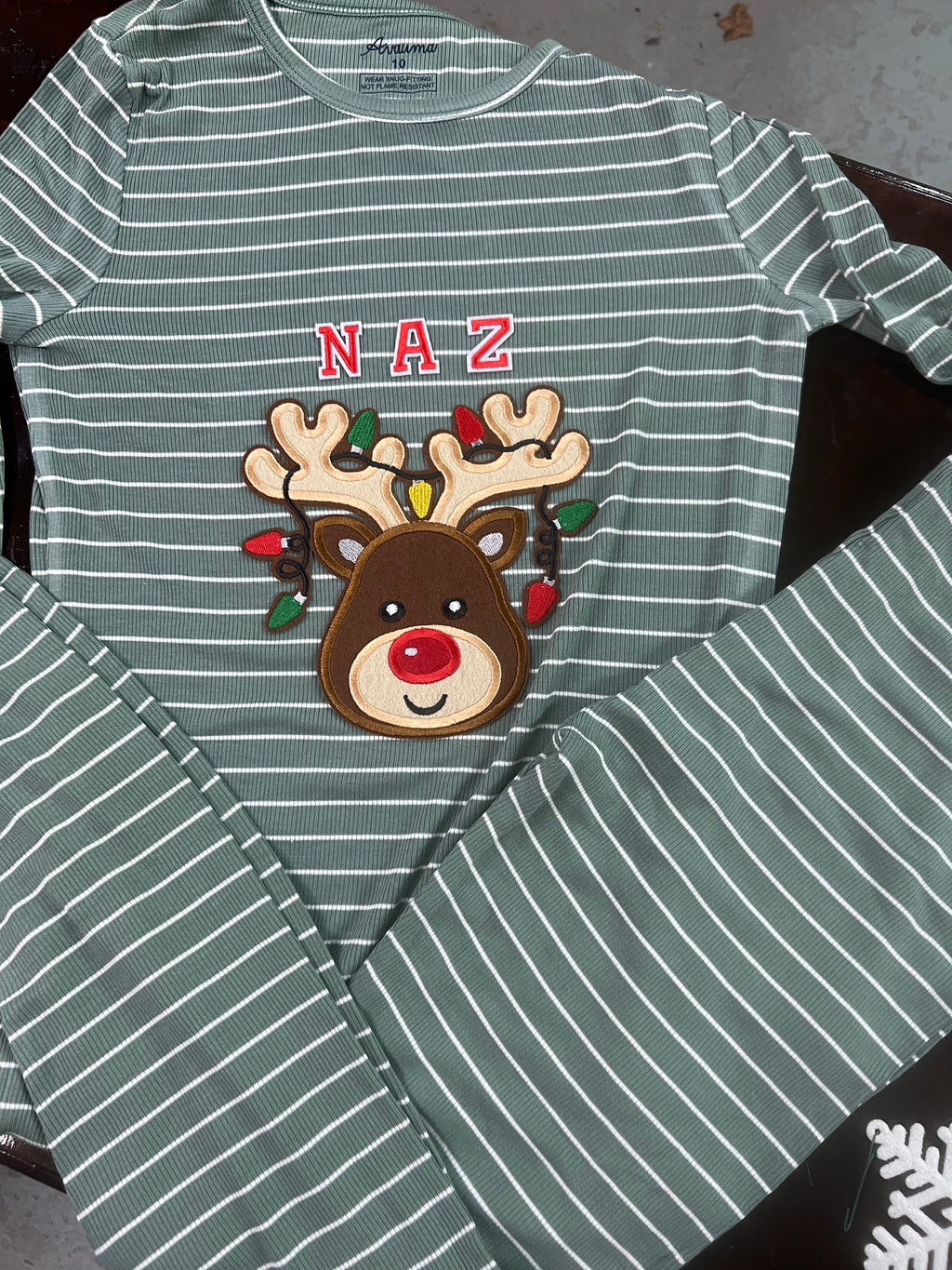 Customizable Reindeer Pajama Sets