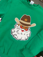 Sweatshirt with Santa Cowboy