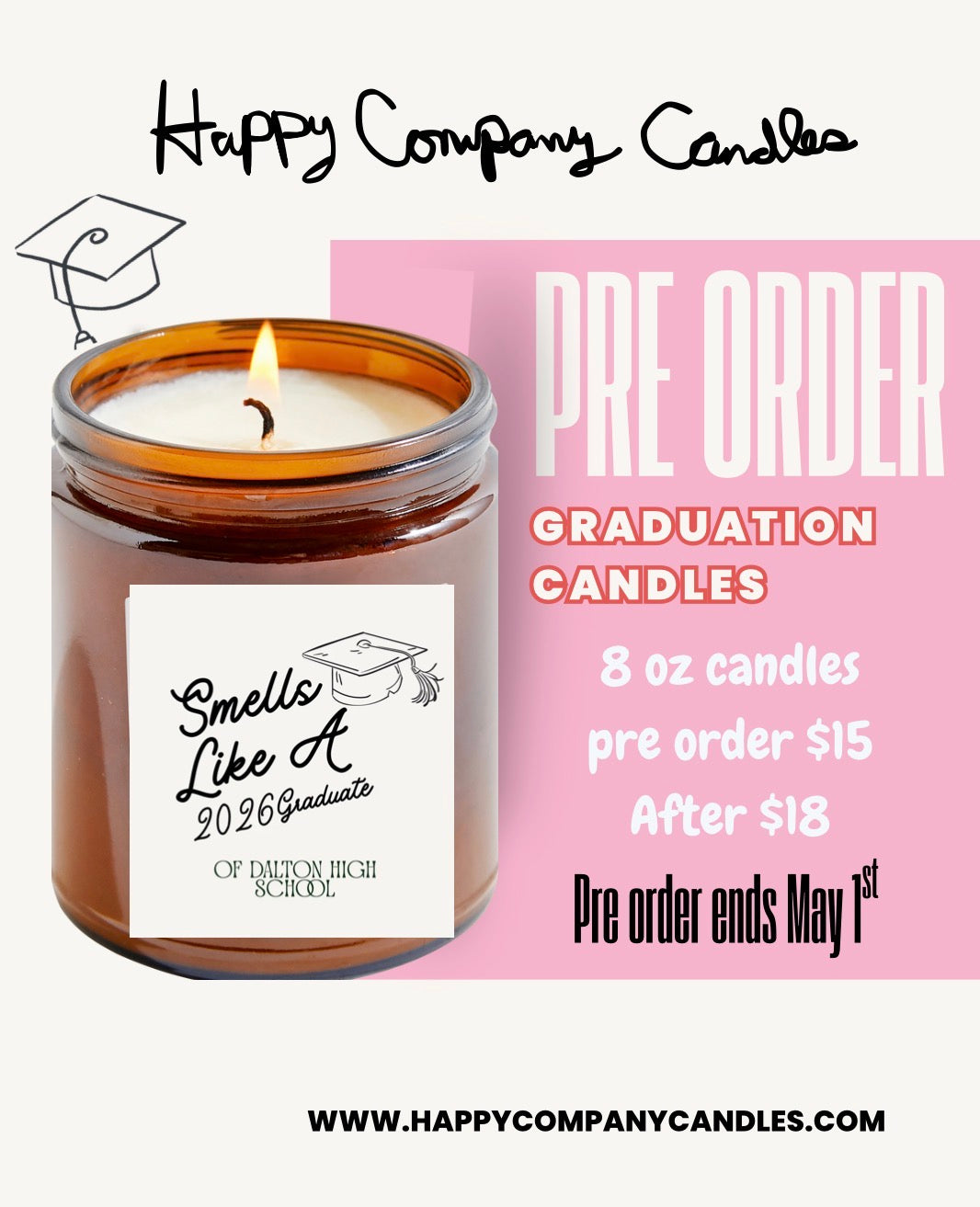 🎓Graduation Candles 📦✨PRE ORDER✨📦 (Pre order ends May 1st)