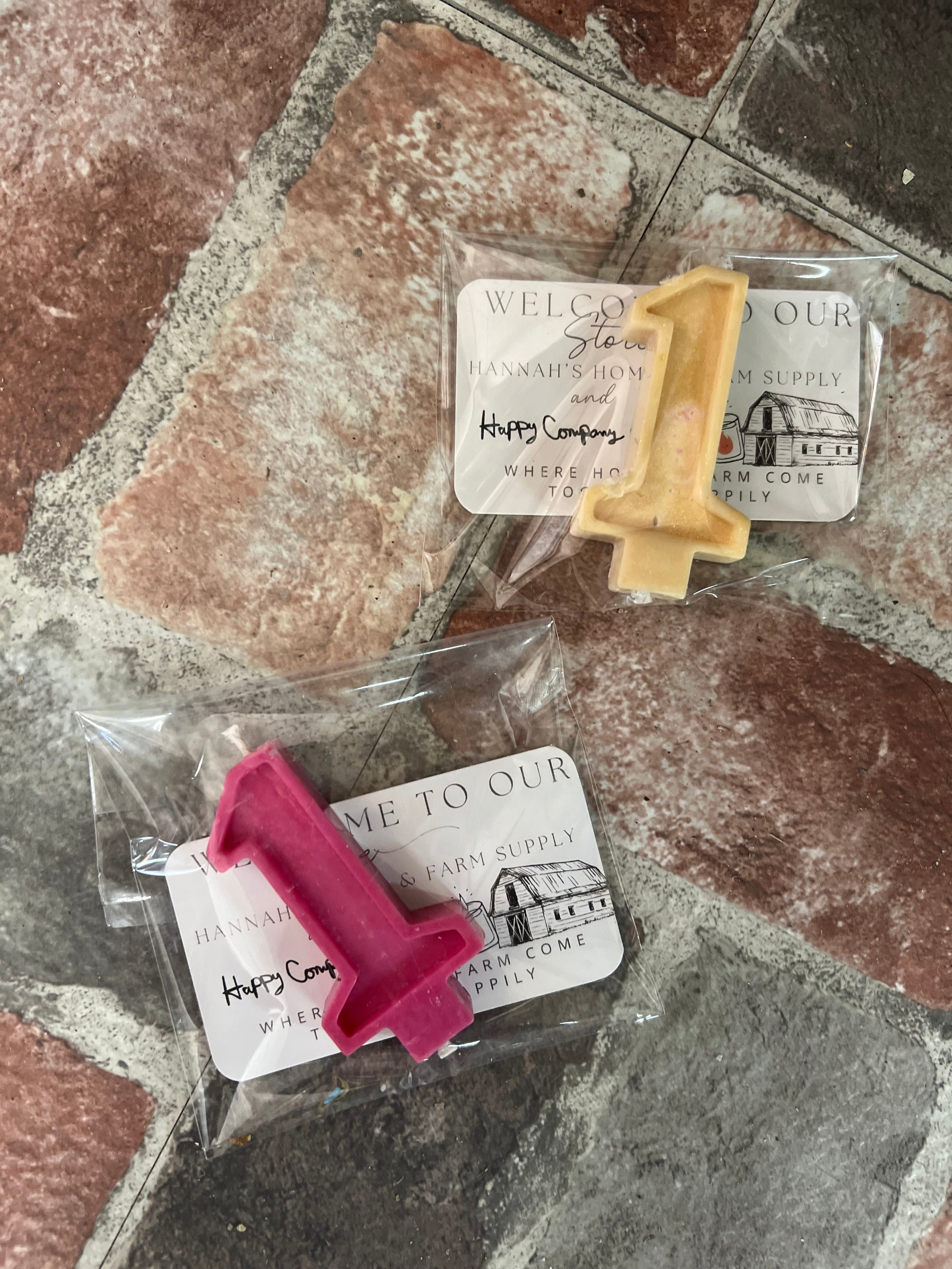 Number Candles (select color)