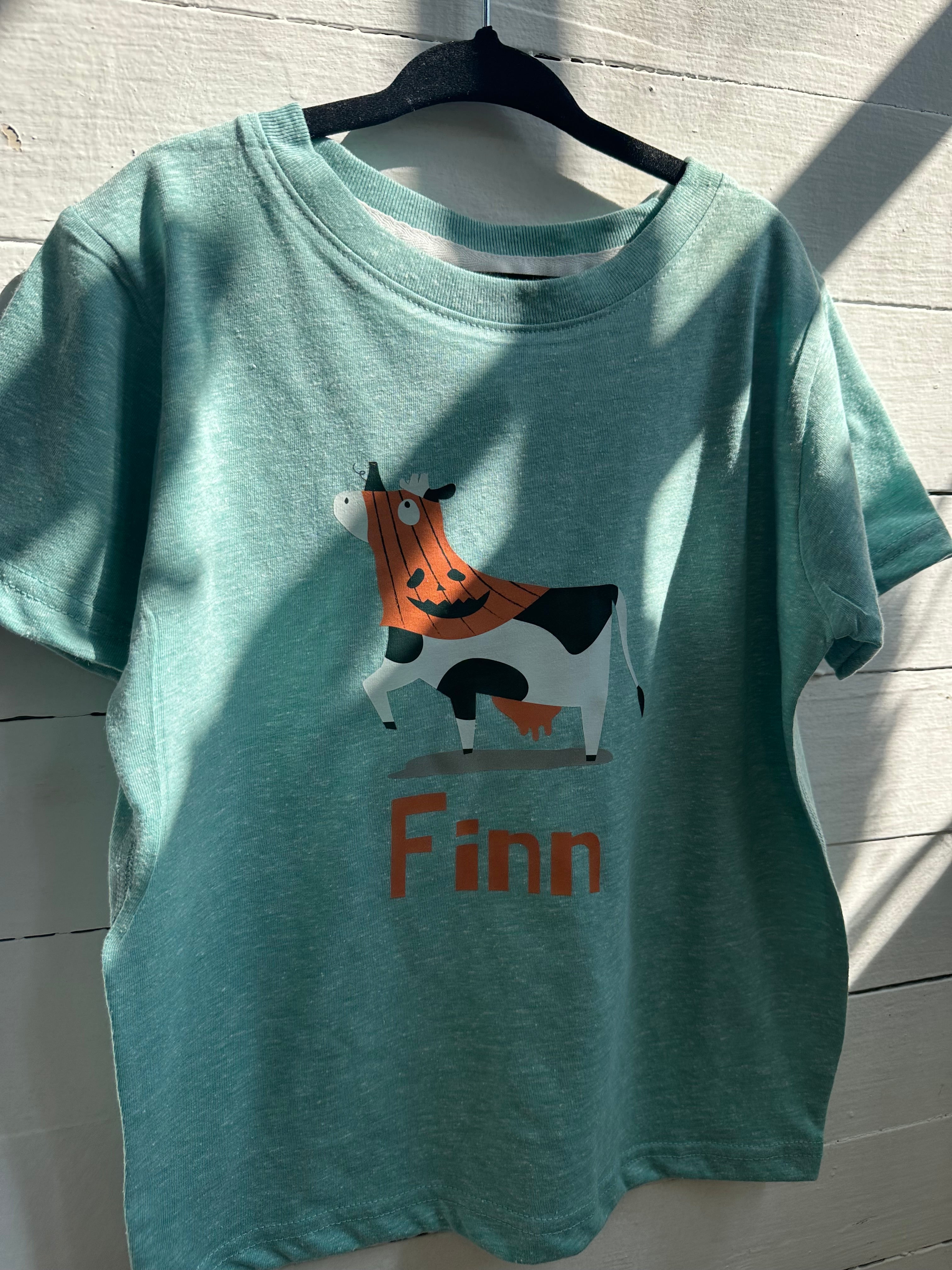 Customize Cow Pumpkin Design