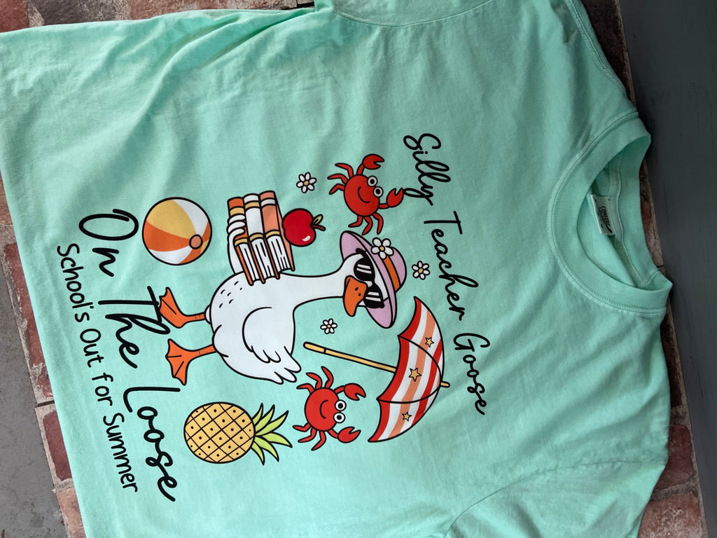 Silly Teacher Goose On The Loose Schools Out For Summer Design