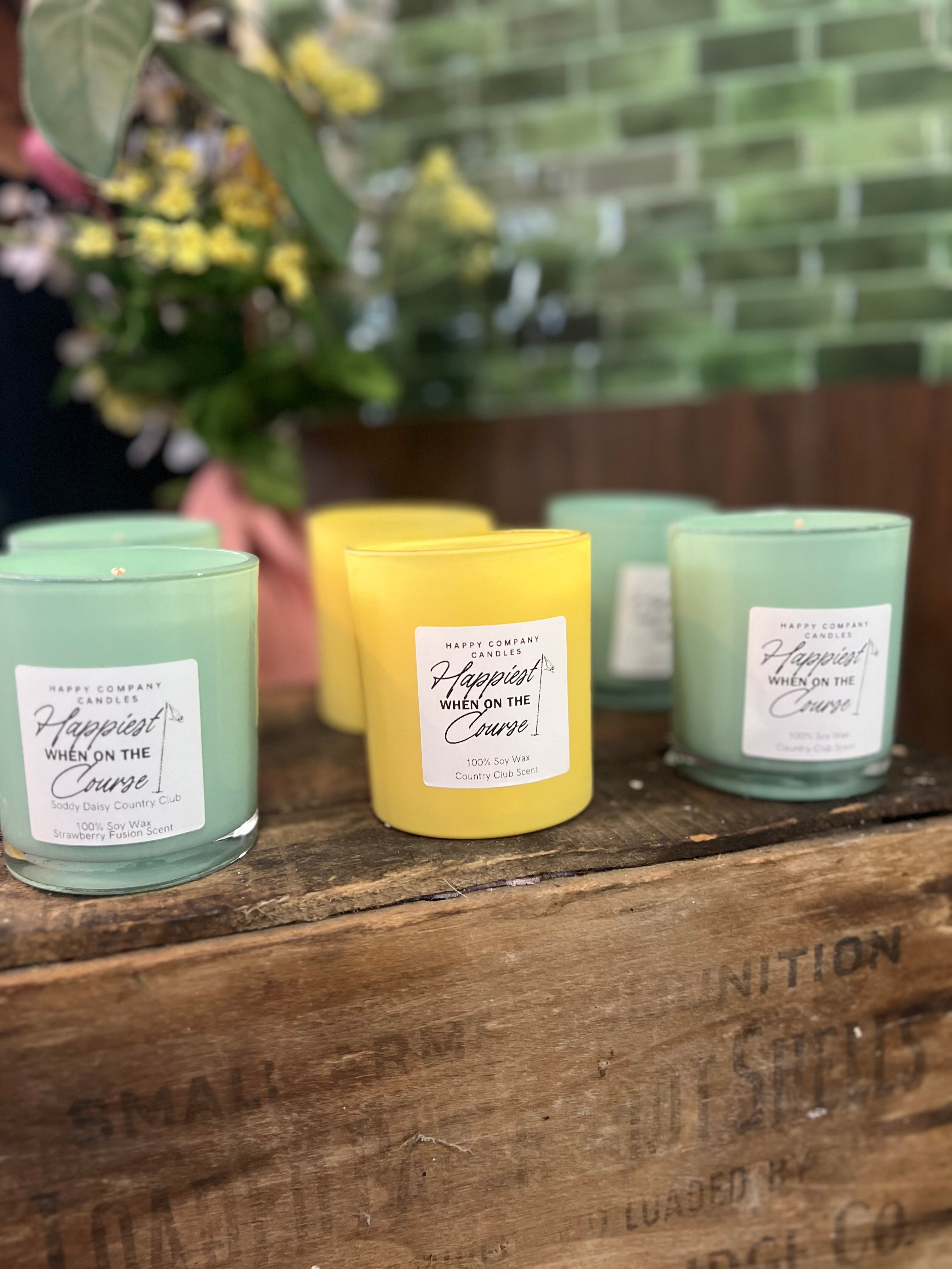 Happiest When On The Course Candle ⛳️