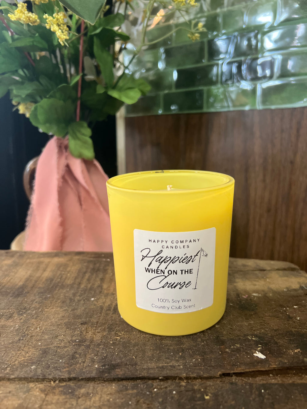 Happiest When On The Course Candle ⛳️