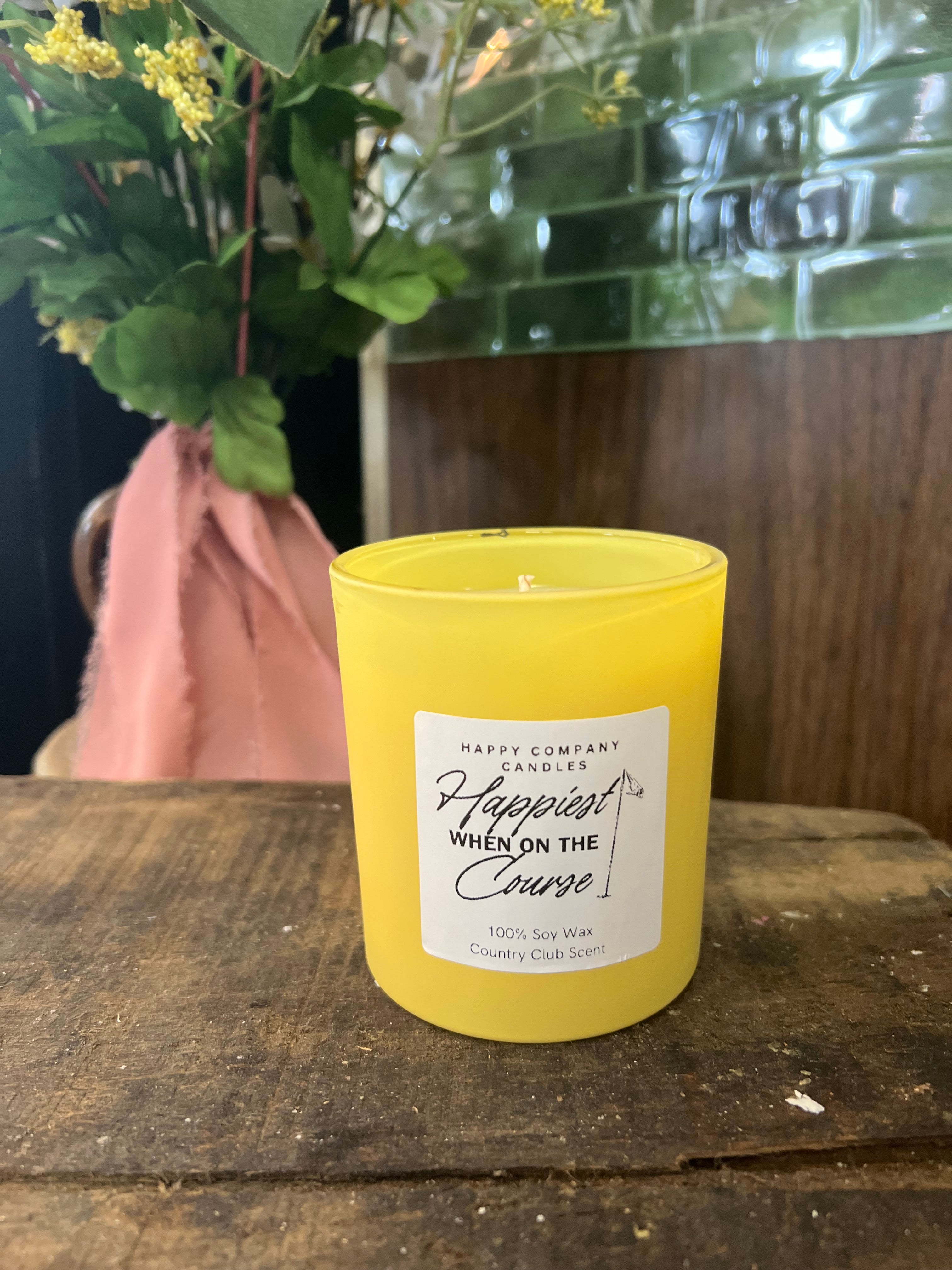 Happiest When On The Course Candle ⛳️