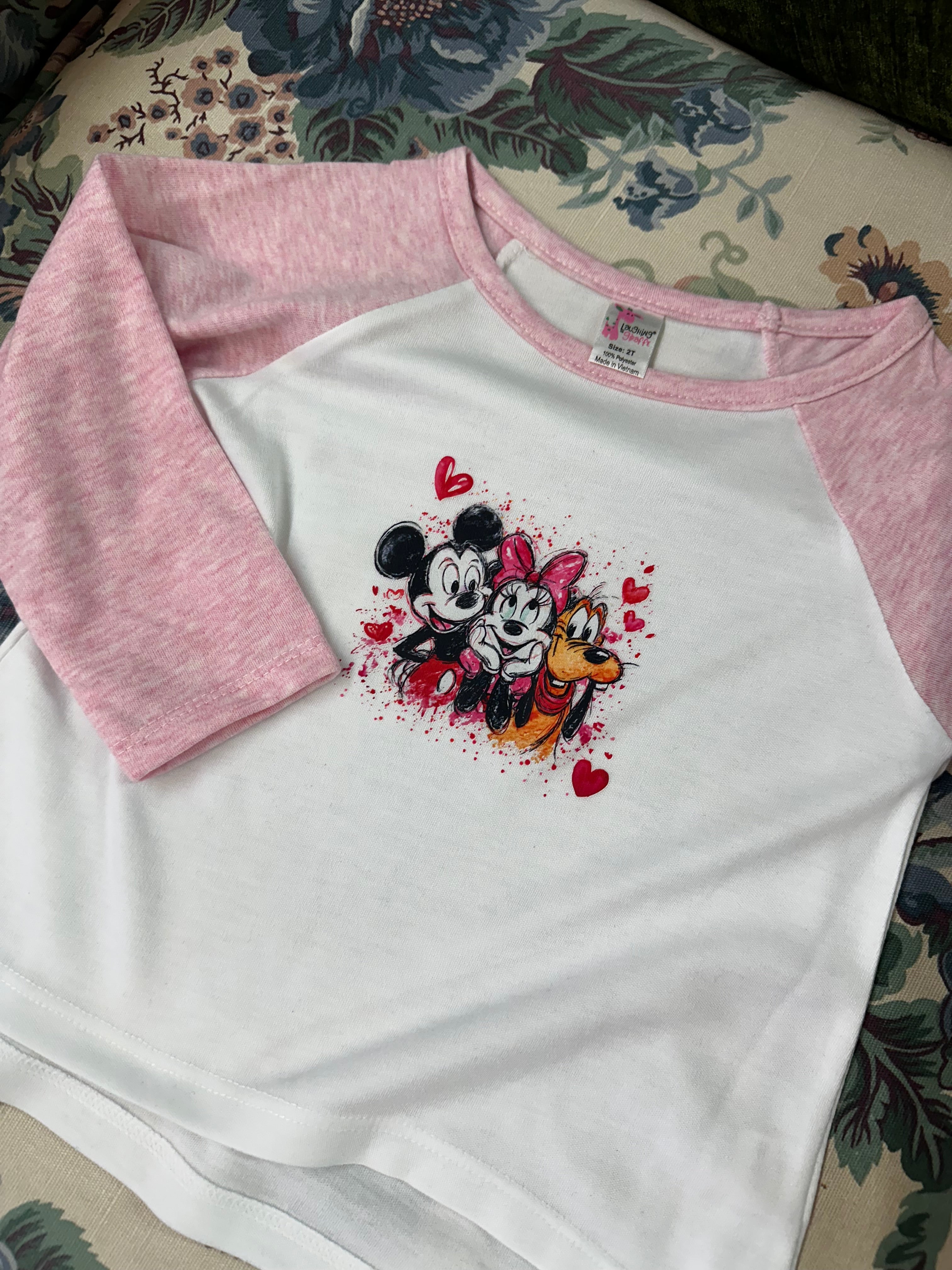 ❤️ Mickey, Minnie and Pluto Love Design (Toddler & Youth)