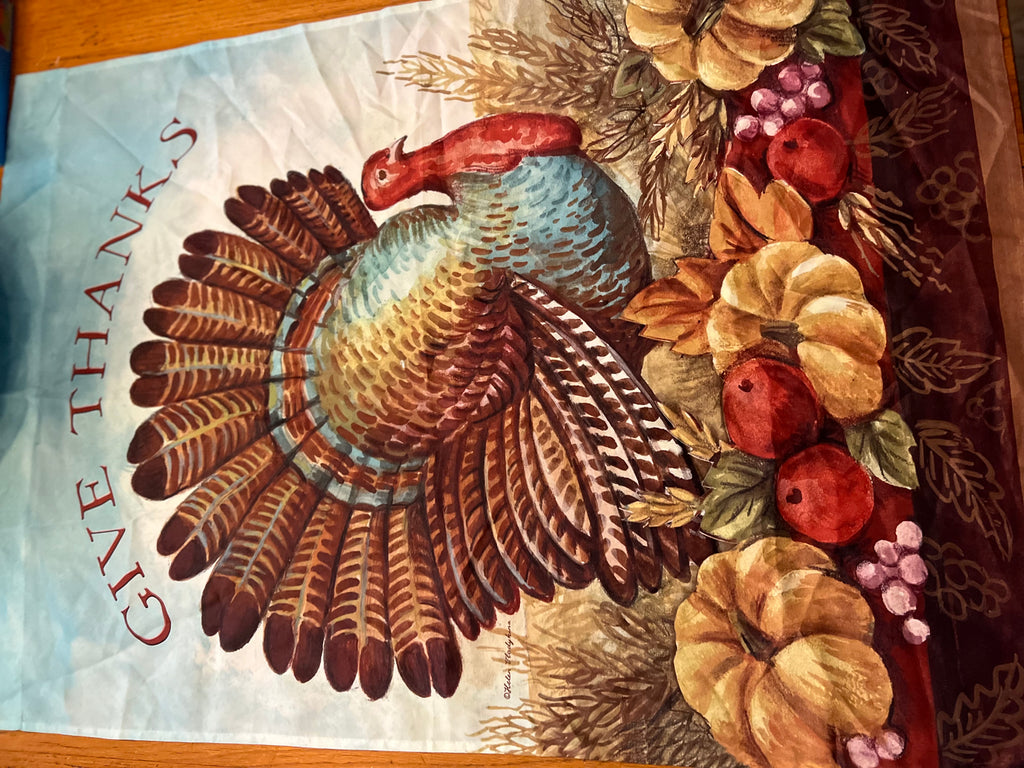 Give Thanks Outdoor Flag