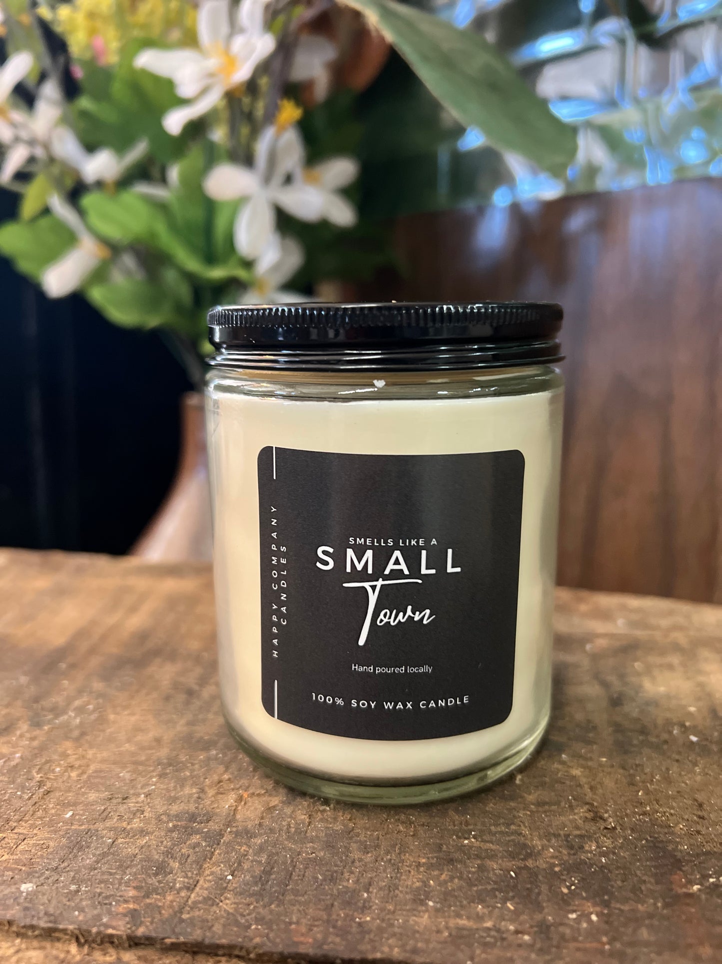 Small Town Glass Jar