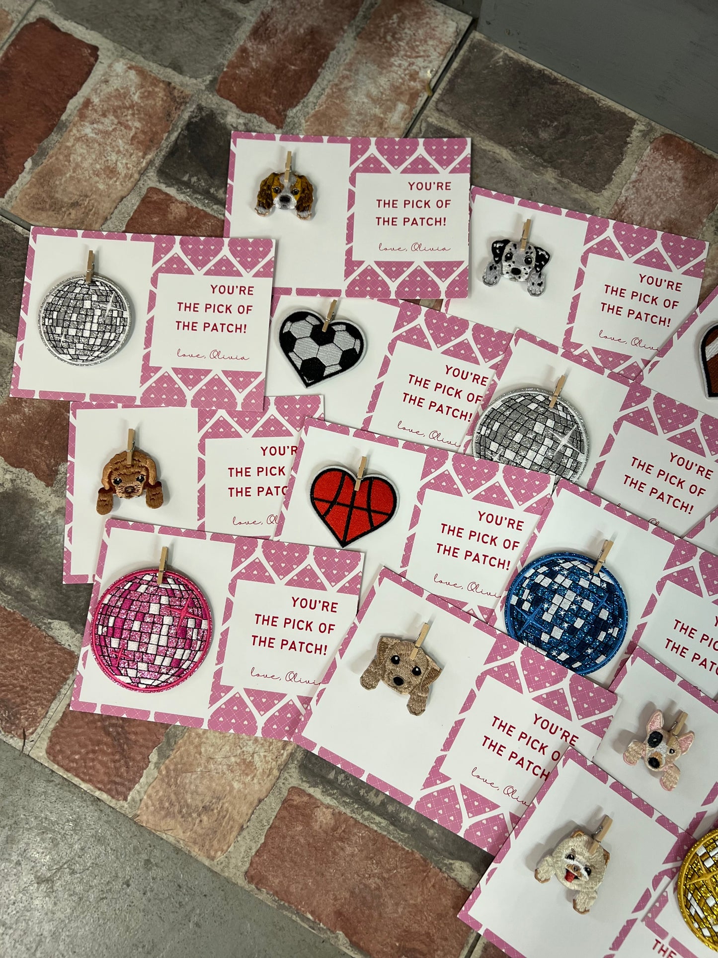 ❤️You’re the pick of the Patch (Custom Valentine favors with 1 patch per card)