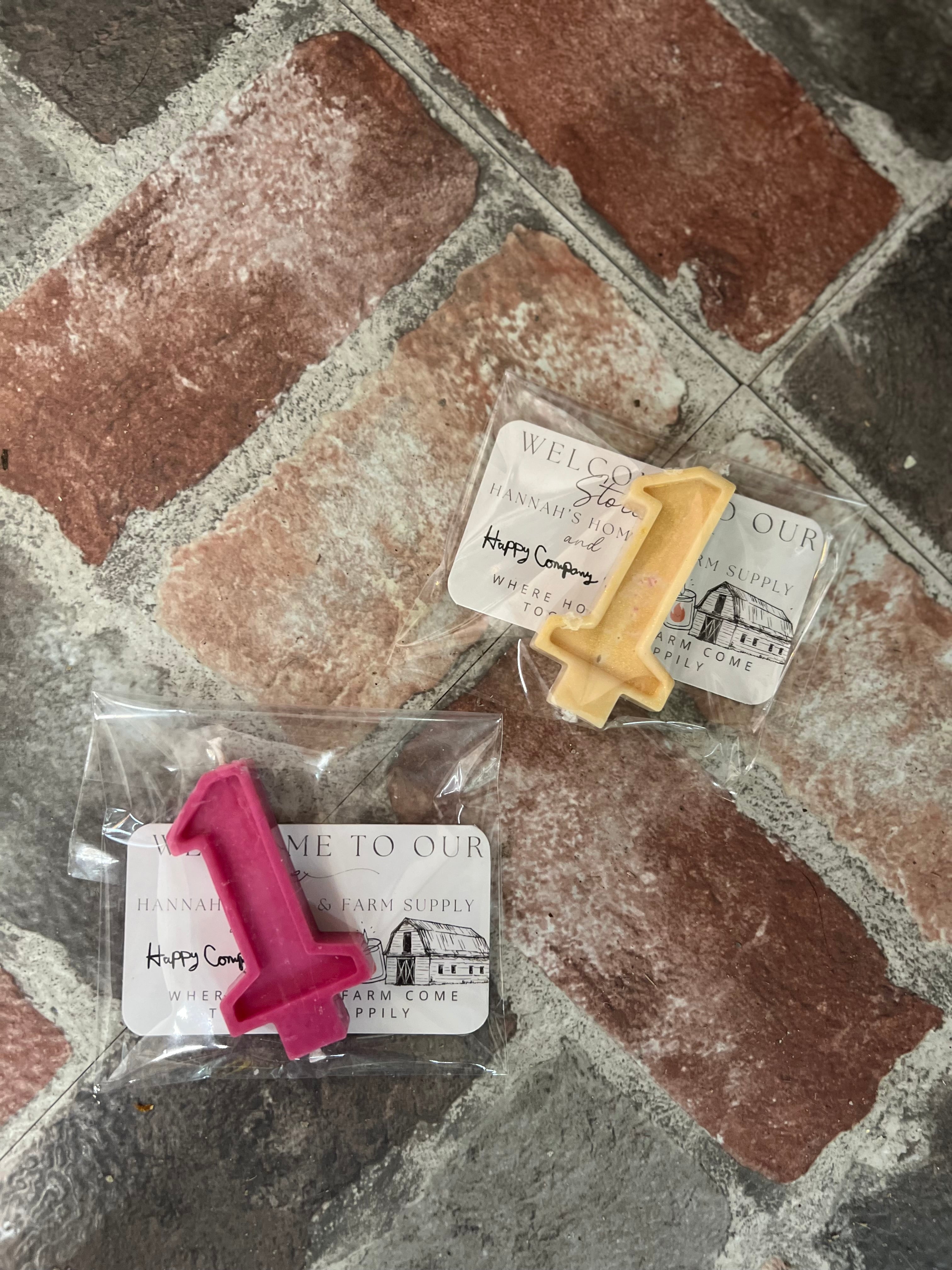 Number Candles (select color)