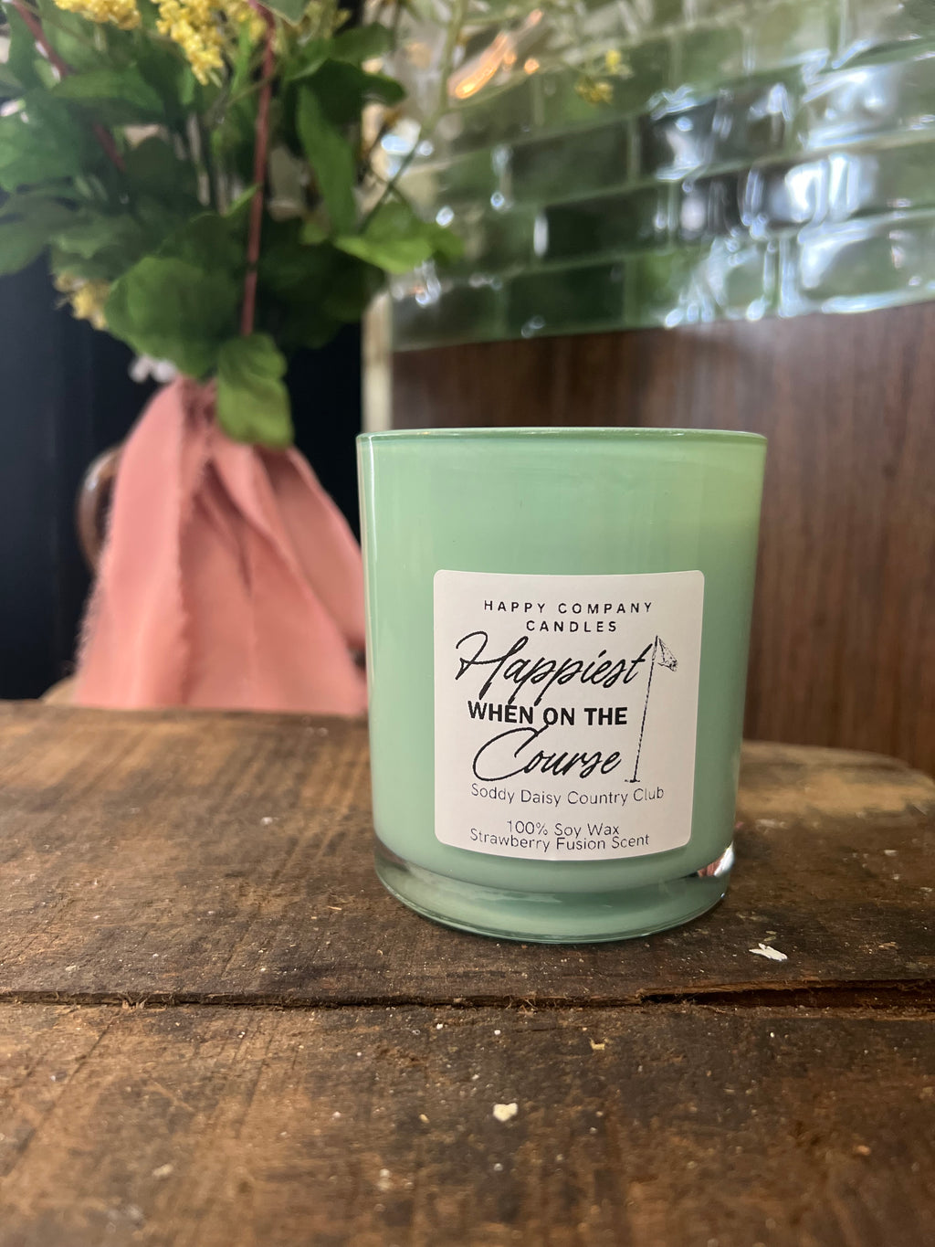 Happiest When On The Course Candle ⛳️