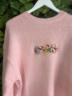 Adult Sweater with Christmas Kitty Trio