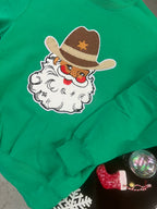 Sweatshirt with Santa Cowboy