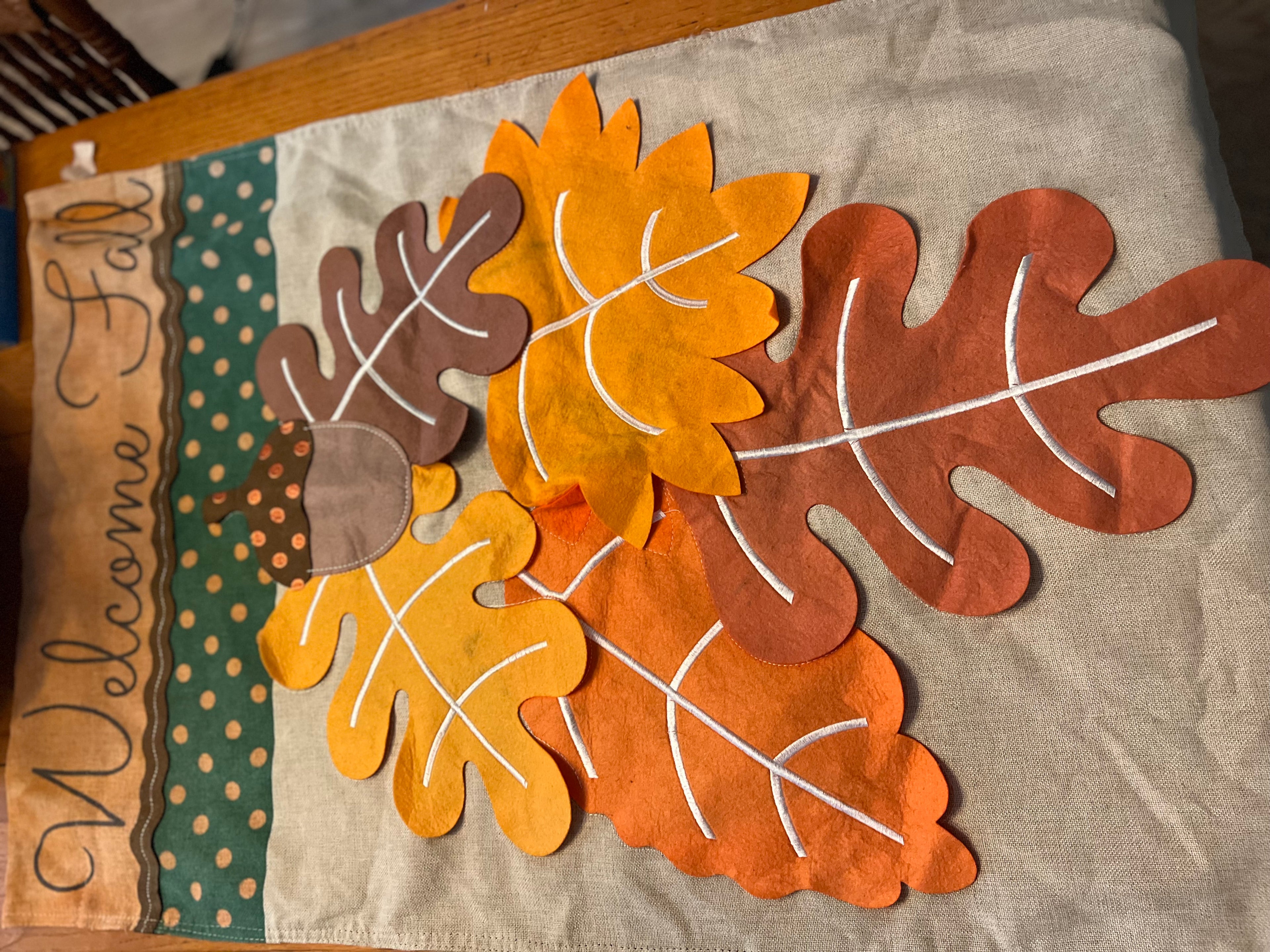 Welcome Fall Theme Outdoor Flag