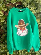 Sweatshirt with Santa Cowboy