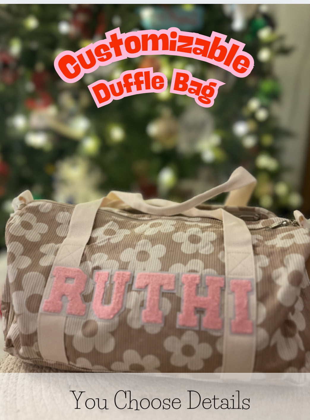 Customizable Duffle Bag