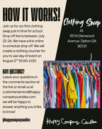 **FREE EVENT**Back To School Clothing Swap—Adults & Kids