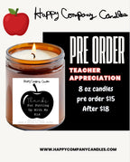 🍎Teacher Appreciation Candles