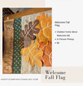 Welcome Fall Theme Outdoor Flag
