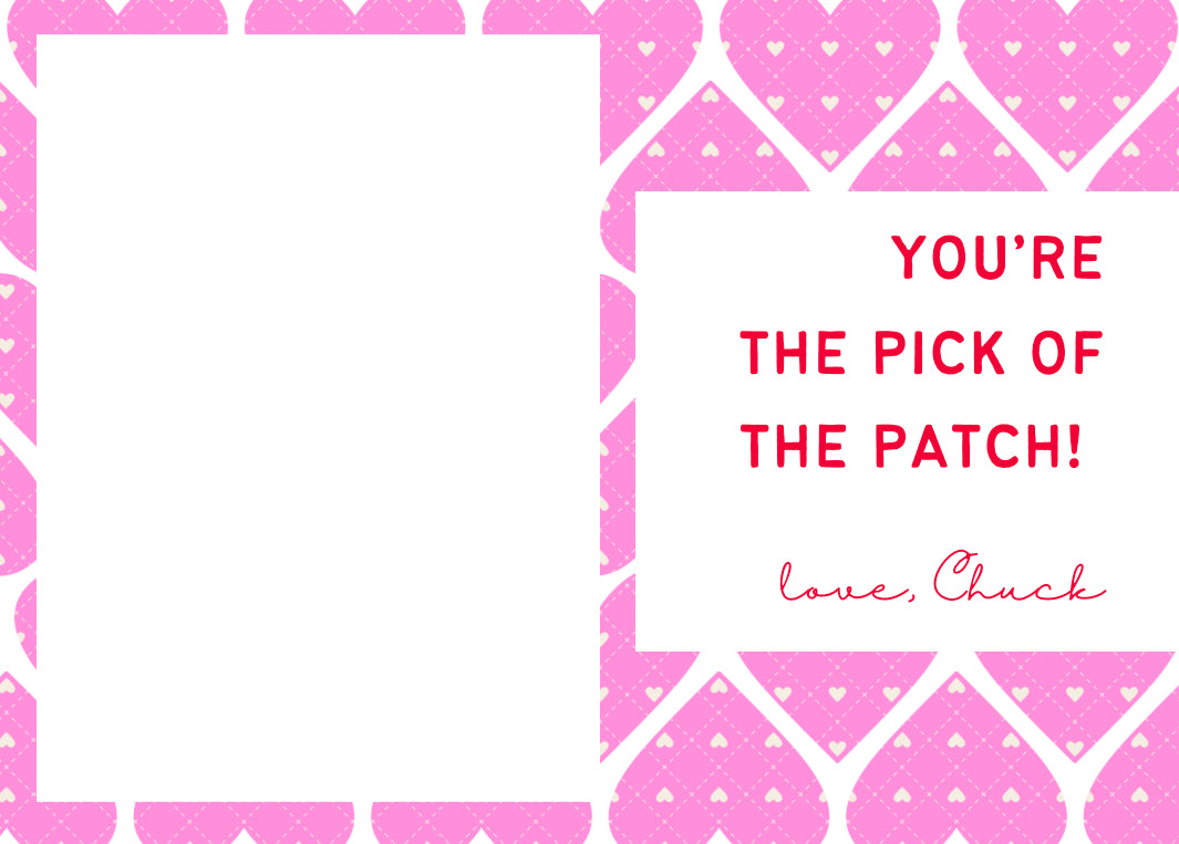 ❤️You’re the pick of the Patch (Custom Valentine favors with 1 patch per card)
