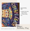 Happy Birthday Outdoor Flag