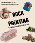 Rock Painting Workshops  and more on March  21st  (Remember Quantity means number of people for this product)