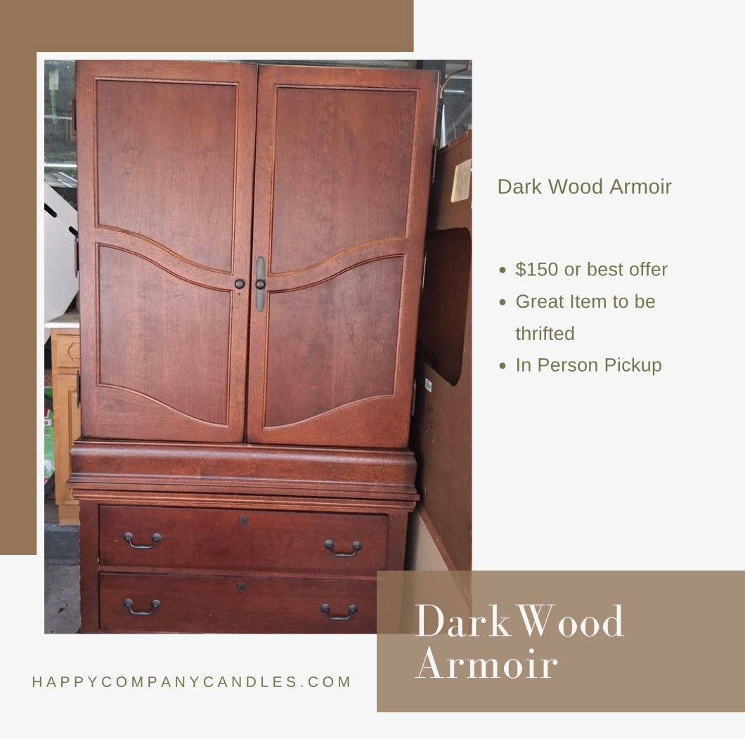 Dark Wood Armoir