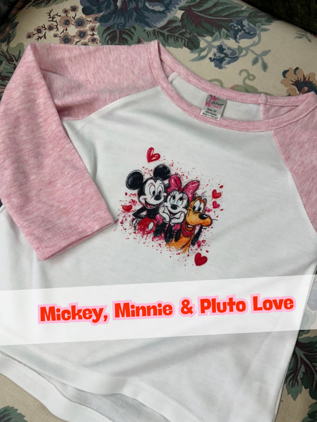 ❤️ Mickey, Minnie and Pluto Love Design (Toddler & Youth)