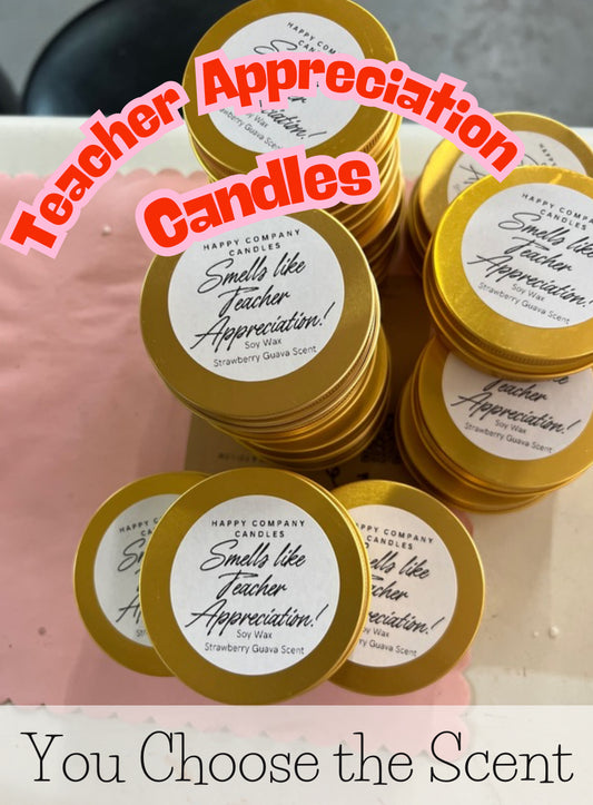 Smells Like Teacher Appreciation Candle Tins