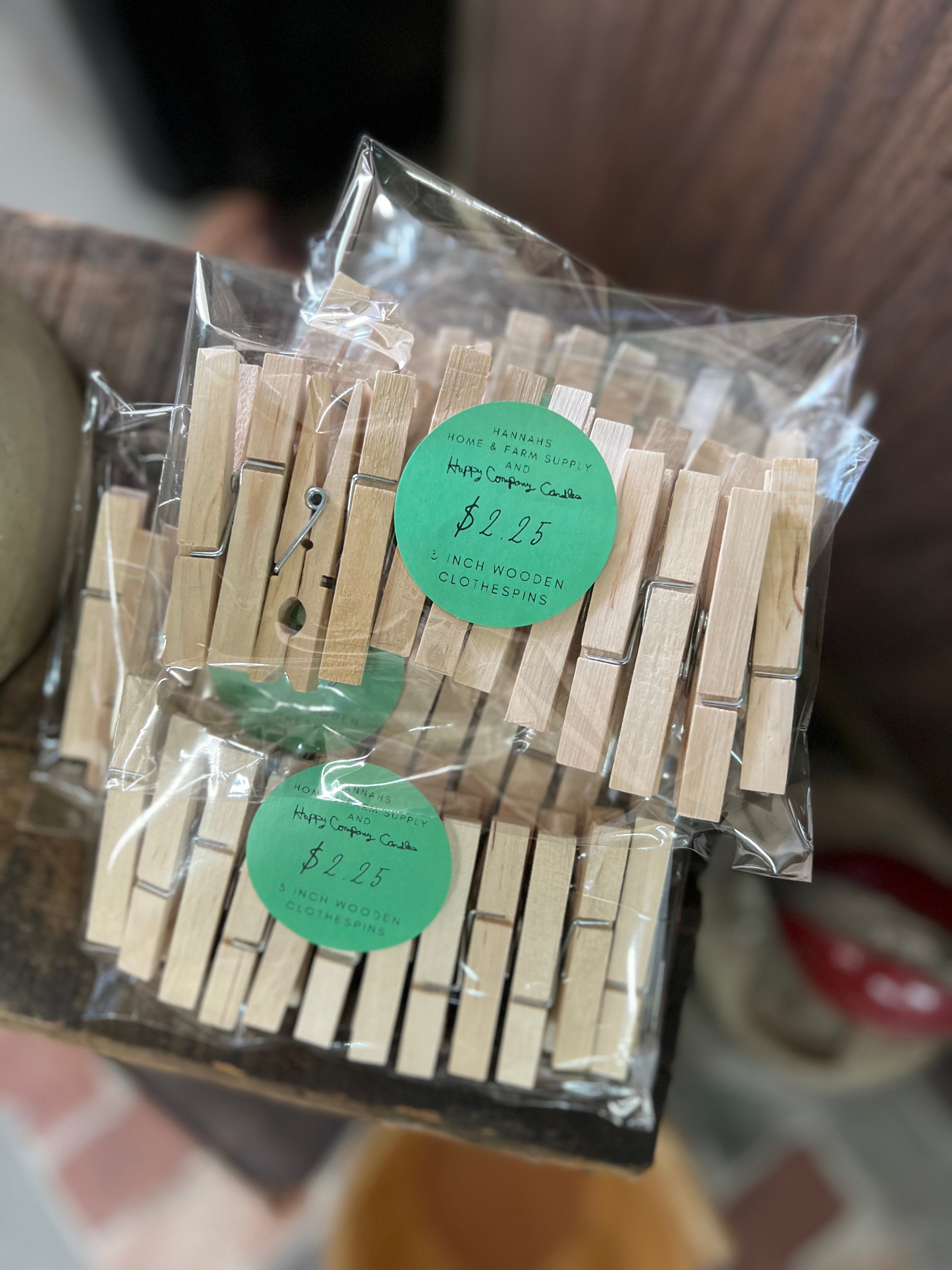 Wooden Clothespins