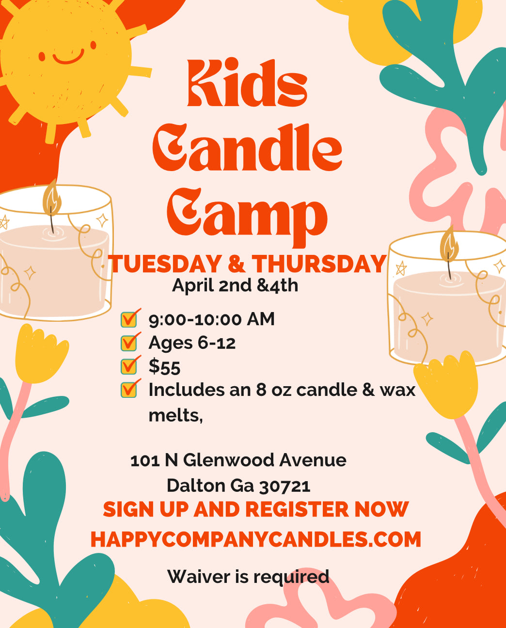 Kids Camp (April 1st-4th 9:00-10:00 am)
