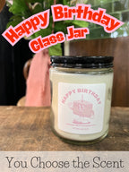 Happy Birthday Glass Jar