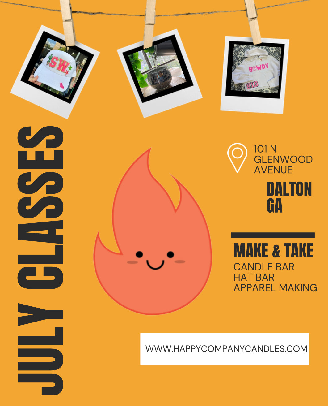 July Makers Space (Candle, Hat or apparel making)