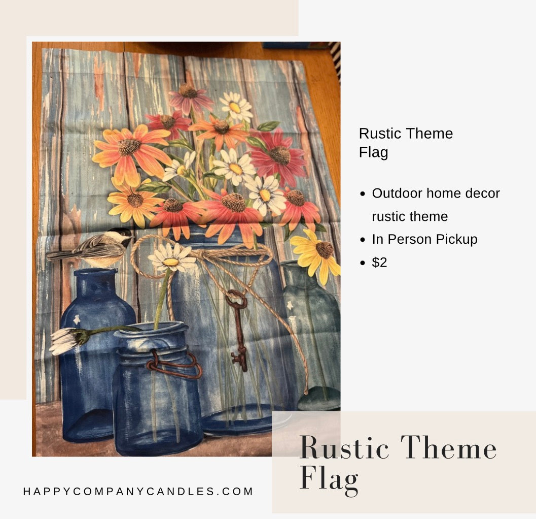 Rustic Theme Outdoor Flag