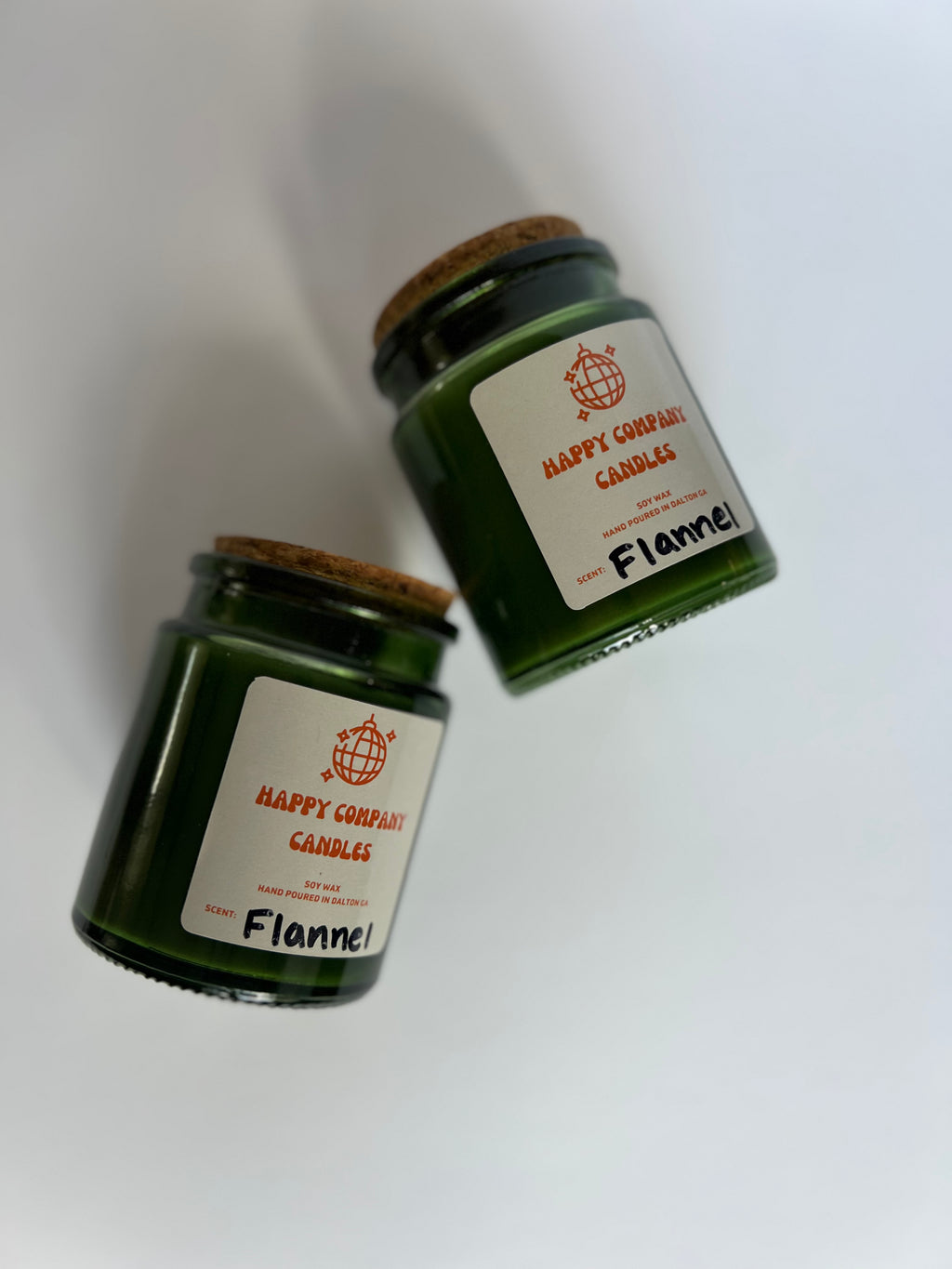 Green Jar with Cork Lid (8 oz)