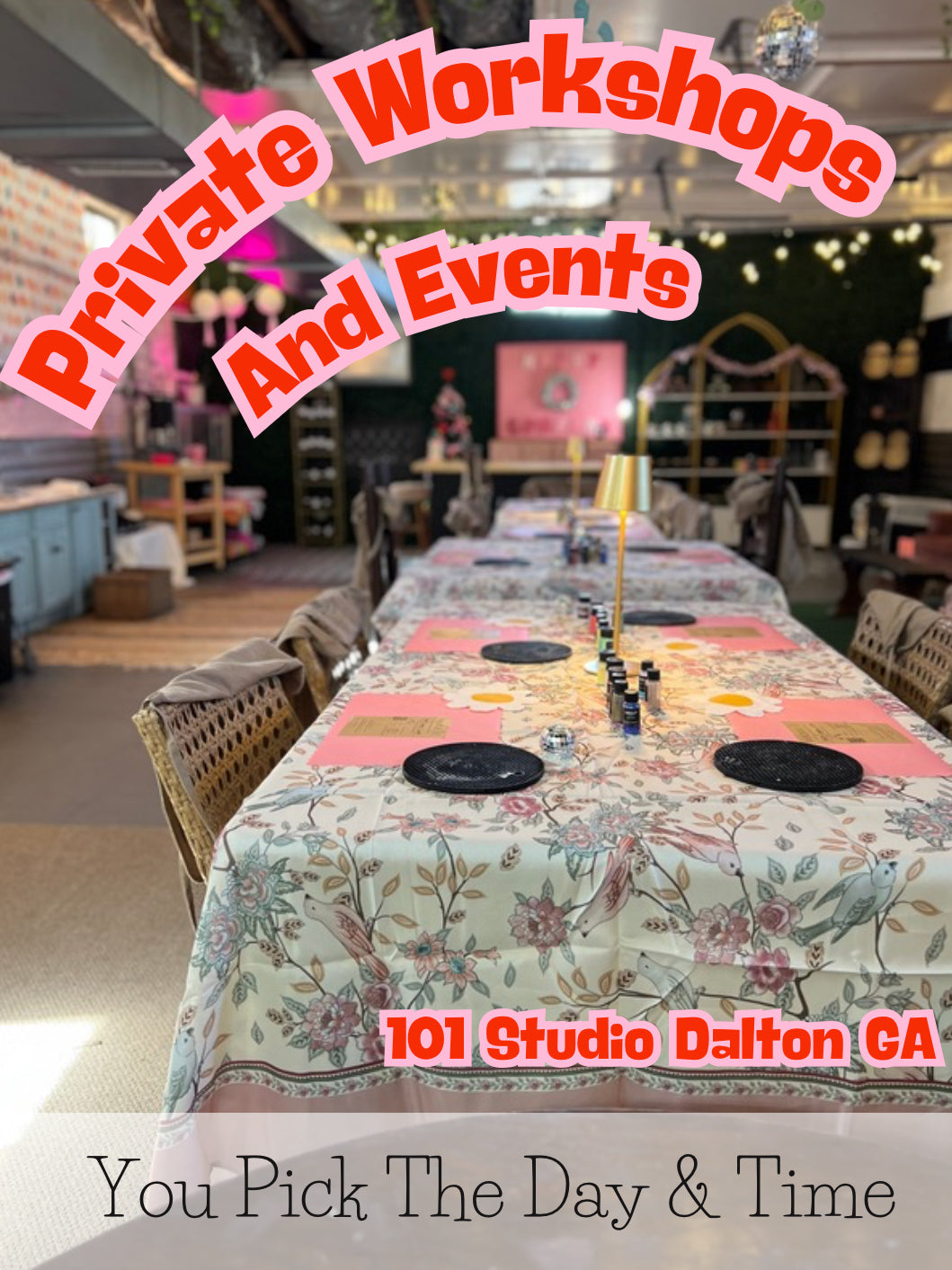Private Workshops & Events (Dalton GA)